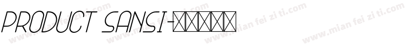 Product Sansi字体转换